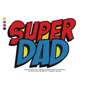 130x180 Father Day Embroidery Design Instant Download